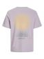 Preview: Jack & Jones Tshirt mit Backprint Sonne lila