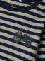 Preview: Name it Mini gestreiftes Longsleeve mit Traktor navy