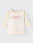 Preview: Name it Baby Longsleeve 'Sweet' weiß