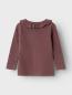 Preview: Lil Atelier Mini Longsleeve mit Rüschenkragen mauve