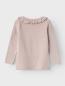 Preview: Lil Atelier Mini Longsleeve mit Rüschenkragen rosé