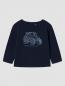 Preview: Name it Mini Longsleeve Traktor Samtprint navy