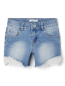 Preview: Name It Girls Jeansshorts mit Spitzeneinsatz