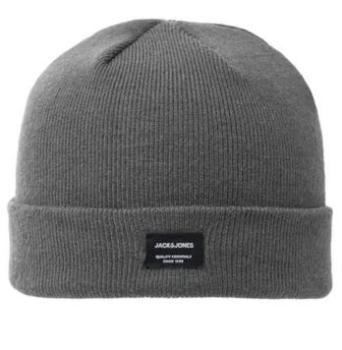 Jack&Jones Strick-Beanie Mütze grau