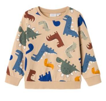 Name It Mini Boys Sweater Dinos beige