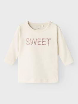 Name it Baby Longsleeve 'Sweet' weiß