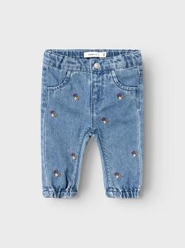 Name it Baby Jeans mit Blumenstickerei