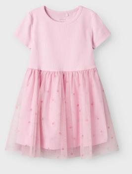 Name It Tüll Kleid Pink mit Früchten