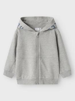 Name it Mini Sweatjacke 'Break the Rules' grau