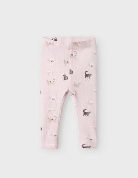 Name it Baby Ripp-Leggings mit Katzenprint