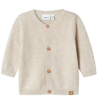 Name It Strickjacke Beige mit Knöpfen