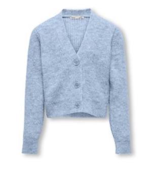 KidsOnly Glitzer Strickjacke hellblau