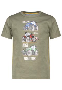 Salt and Pepper Mini Tshirt Traktor khaki