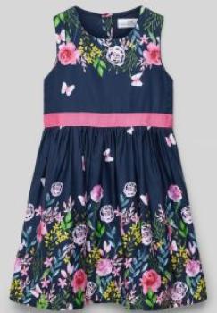 Happy Girls Festkleid Blumen navy