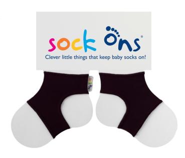 SockOns Baby Sockenhalter 0-6 Monate schwarz