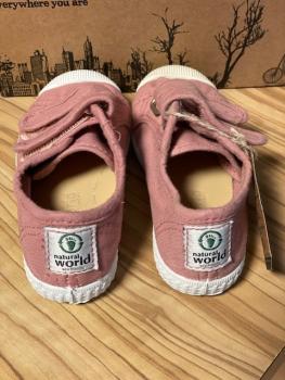 Natural World Sneakers Klett alt rosé