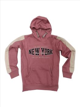 Three Hearts Hoodie NEW York pink