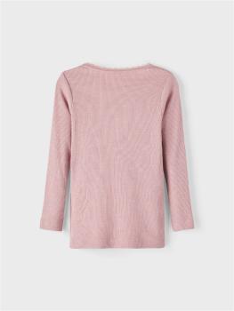 Name it NOOS Mini Ripp-Longsleeve mit Spitze