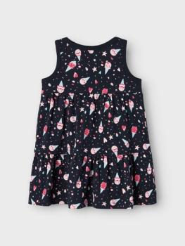 Name it Mini Sommerkleid mit Print, navy