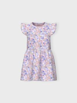 Name it Mini Kleid mit Blumenmuster blau