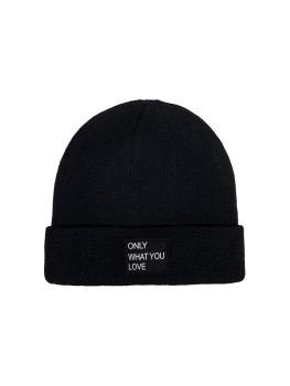 Kids ONLY Beanie 'Only what you love' schwarz