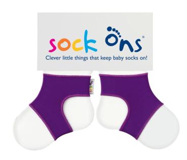 SockOns Baby Sockenhalter 6-12 Monate lila