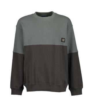 Blue Seven Sweatshirt Rundhals grau grün