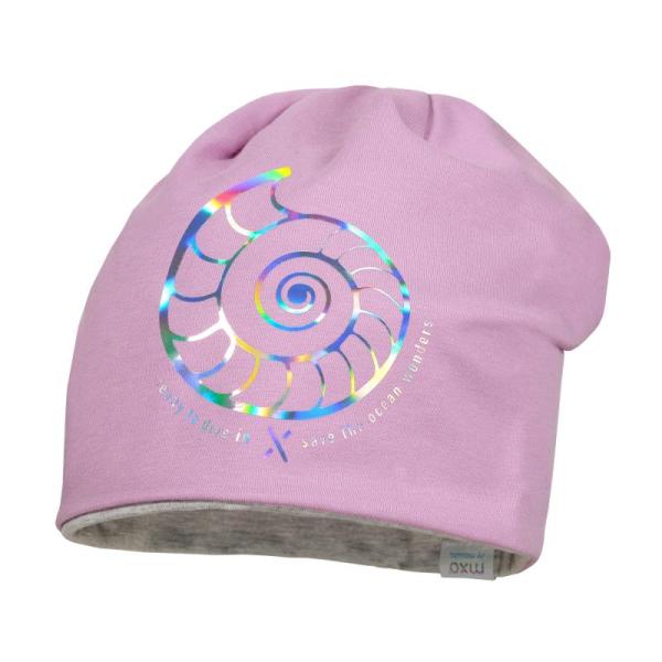 Maximo Kids Wende-Beanie Muschel lila