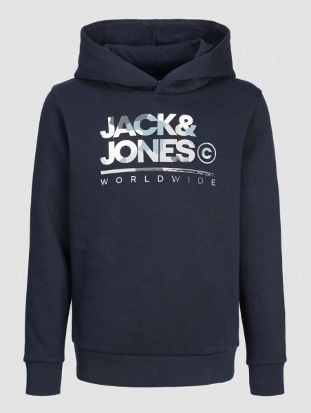 Jack & Jones Hoodie Camo-Logo navy