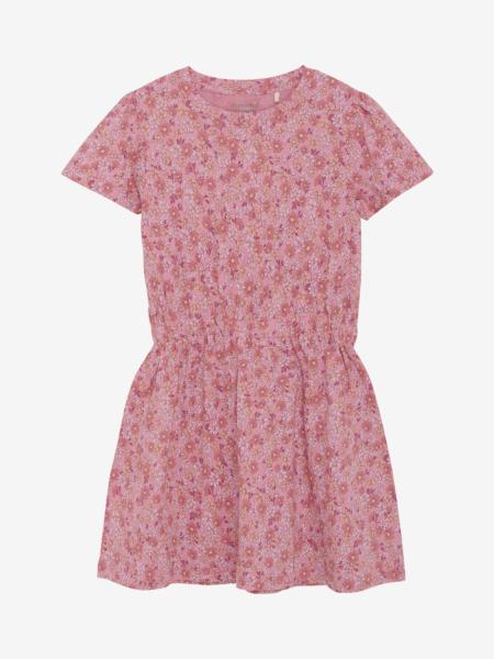 Minymo Freizeitkleid Blumenprint rosa