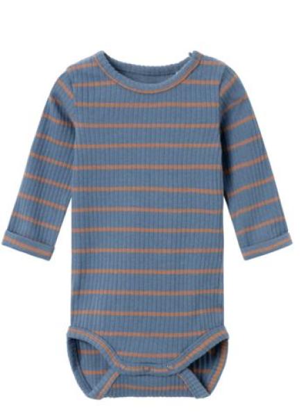 Name it Baby gerippter Body mit Streifen