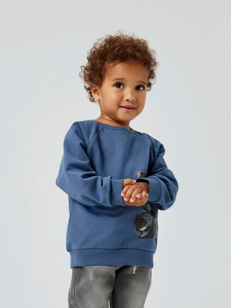 Name it Mini Traktor Sweater blau