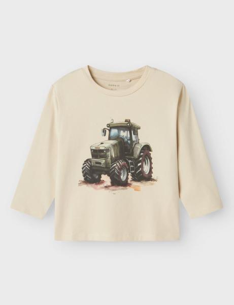 Name it Mini Longsleeve Traktor beige