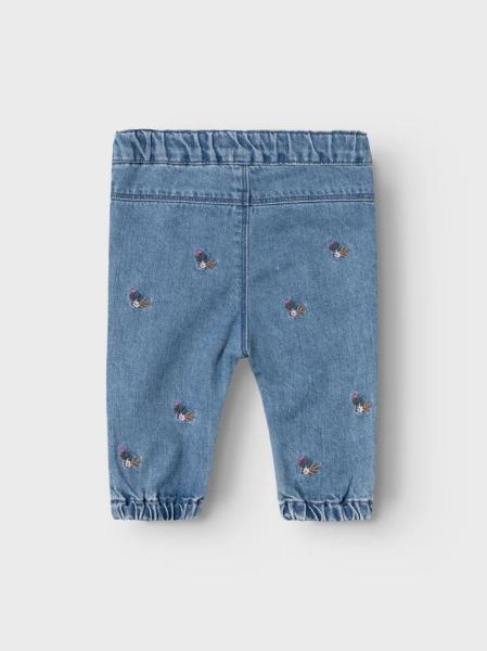 Name it Baby Jeans mit Blumenstickerei