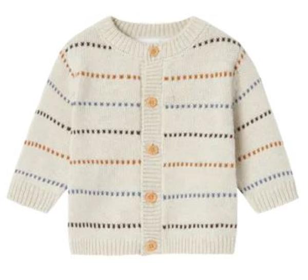 Name it Baby Cardigan Streifen beige