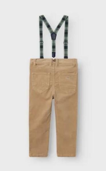 Name It Cordhose mit Hosenträgern in beige