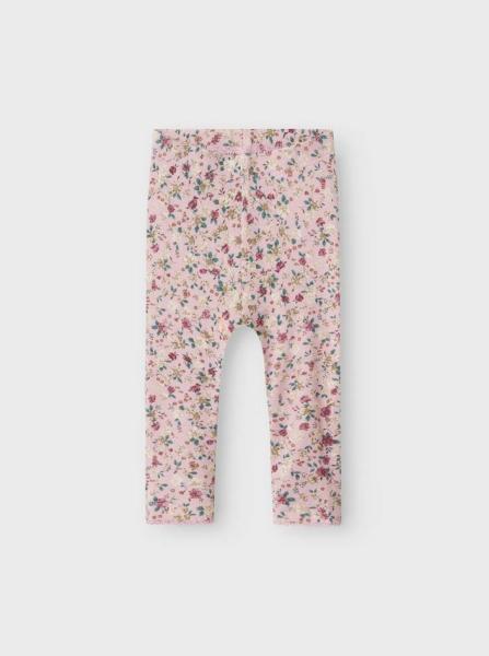 Name it Baby Leggings mit Retro-Blumenmuster rosa