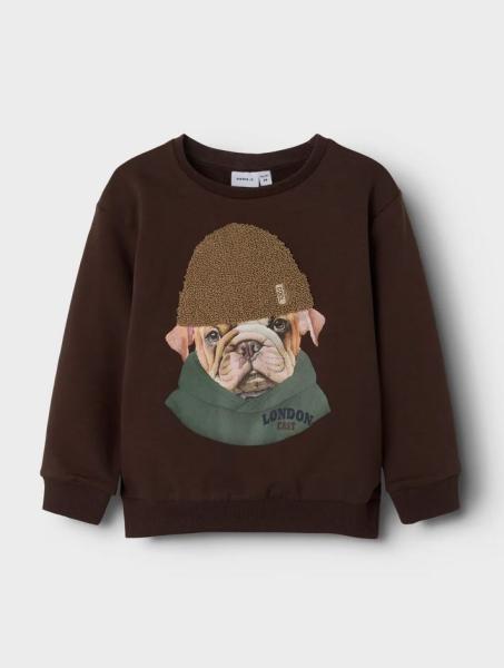 Name it Mini Sweater Bulldogge braun