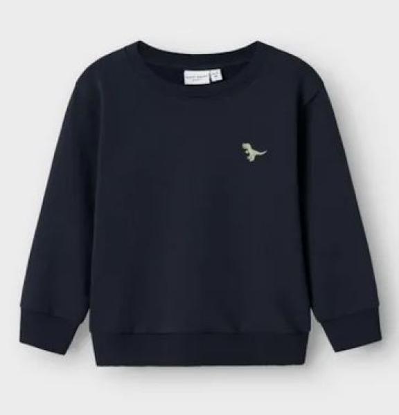 Name It Sweatshirt navy mit Dino Stickerei