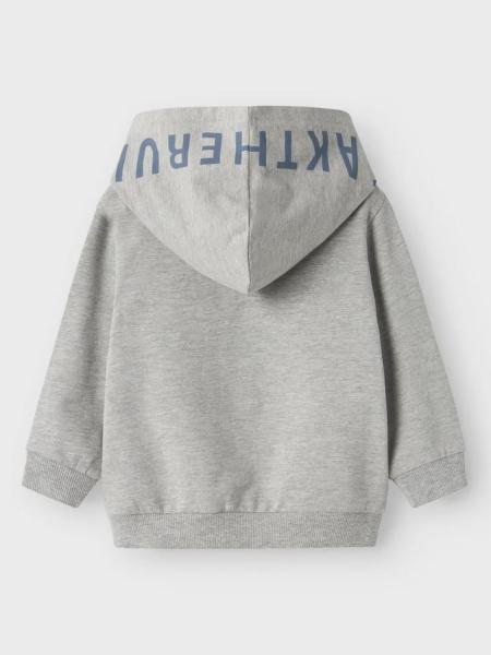 Name it Mini Sweatjacke 'Break the Rules' grau