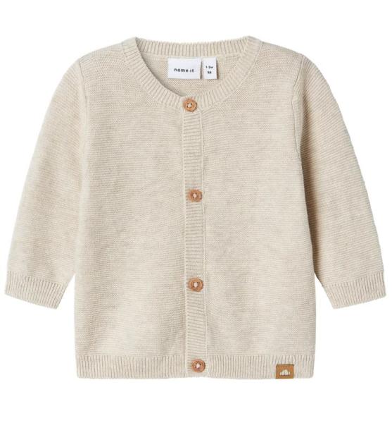 Name It Strickjacke Beige mit Knöpfen