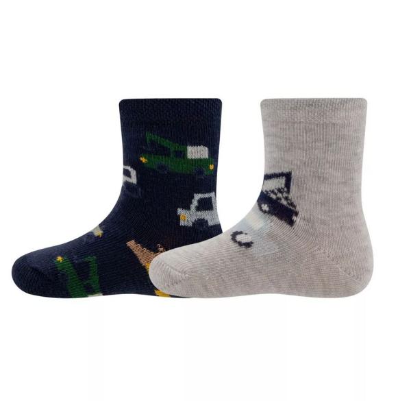 Ewers Socken Baustellenfahrzeuge 2er Pack