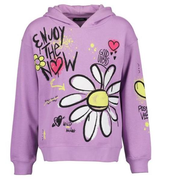 Blue Seven Kids Hoodie Graffiti lila