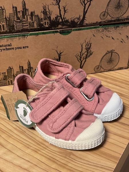 Natural World Sneakers Klett alt rosé