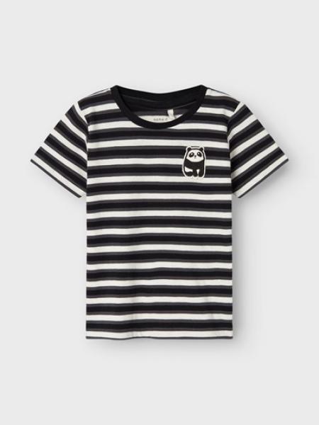 Name it Tshirt gestreift mit Panda