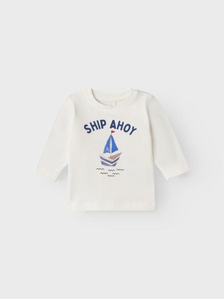 Name It Longsleeves weiß "Ahoi"