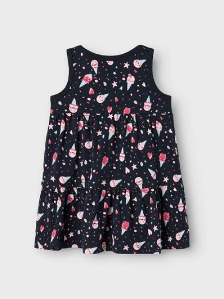 Name it Mini Sommerkleid mit Print, navy