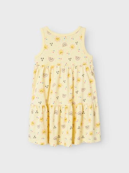 Name it Mini Sommerkleid mit Print, gelb