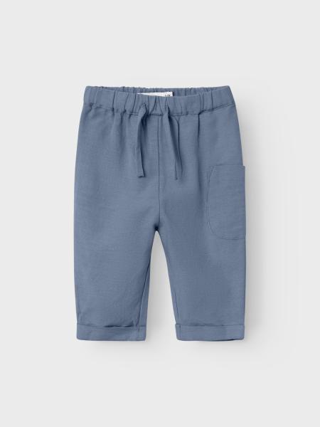 Name it Baby Leinenhose blau