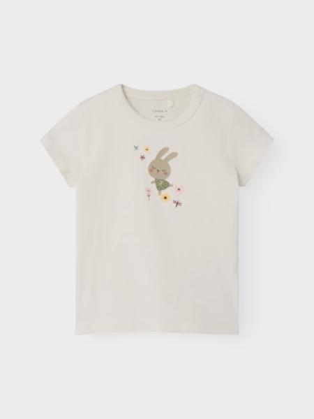 Name it Baby Tshirt Häschen weiß